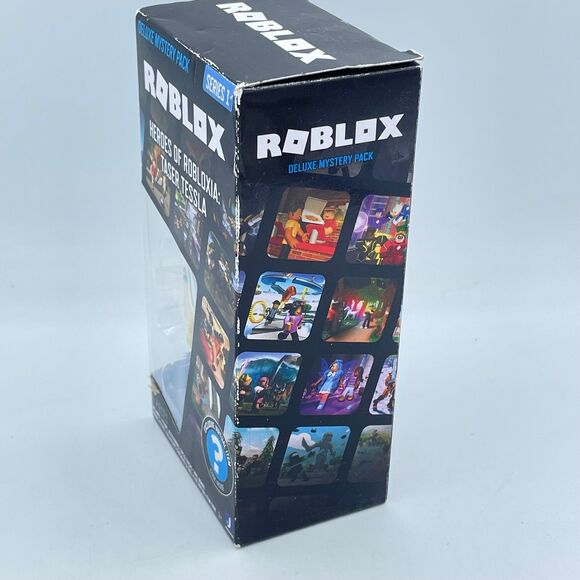 Roblox Deluxe Mystery Pack Heroes of Robloxia Taser Tessla w/ Virtual Item Code - Picture 3 of 7